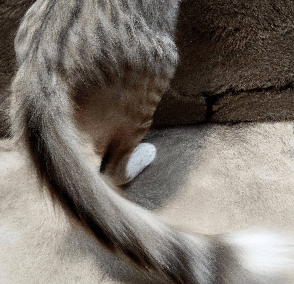 Can cats control their tails? A cat's tail in motion, showing the intricate muscles and movements that allow for feline tail control.